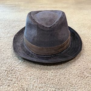 Stetson Trilby hat. 100% polyester velour type material.